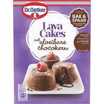 Foto van Dr. oetker lava cakes met een gesmolten chocokern 240g bij jumbo