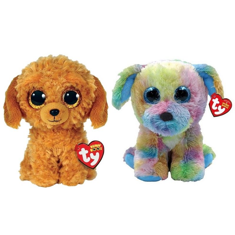 Foto van Ty - knuffel - beanie boo'ss - golden doodle dog & max dog