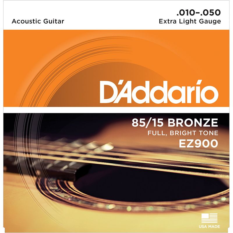 Foto van D'saddario ez900 snarenset voor akoestische western gitaar