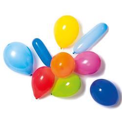 Foto van Amscan assorti ballonnen met pomp latex 11-delig