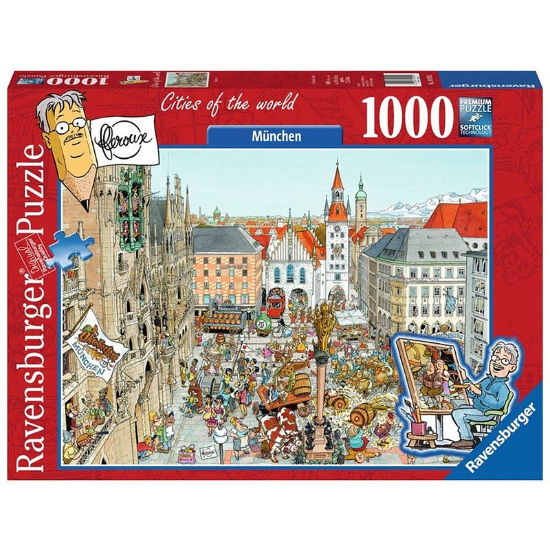 Foto van Ravensburger puzzel fleroux munchen - legpuzzel - 1000 stukjes