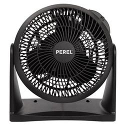 Foto van Perel vloerventilator 45w 39 x 41,5 cm abs zwart