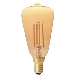 Foto van Calex led rustiek st48 e14 4w 320lm goud 2100k dimbaar