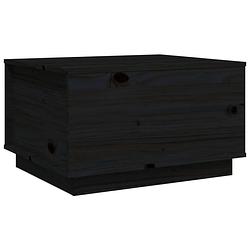 Foto van Vidaxl salontafel 60x50x35 cm massief grenenhout zwart