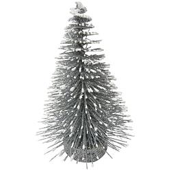 Foto van Peha kerstboom 13 cm wit/zilver