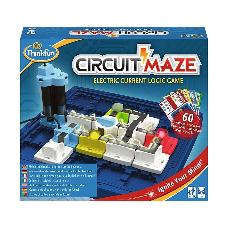 Foto van Thinkfun circuit maze iq spel