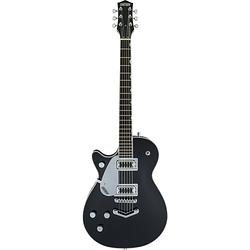 Foto van Gretsch g5230lh electromatic jet ft black linkshandige gitaar