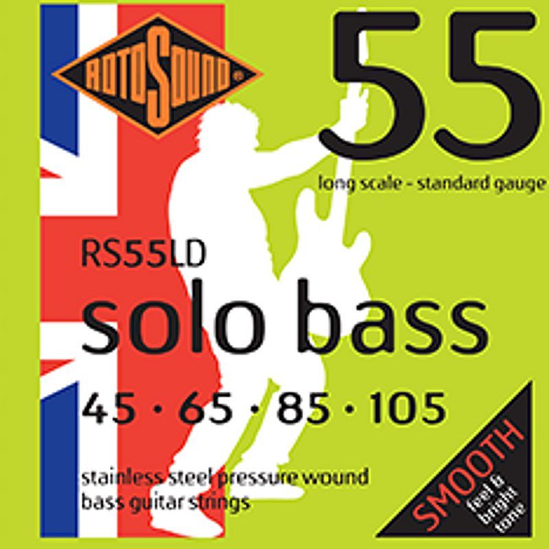 Foto van Rotosound 55ld solo bass 55 set basgitaarsnaren 45 - 105