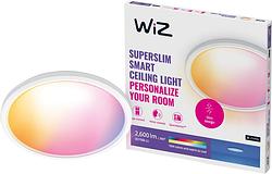 Foto van Wiz plafondlamp superslim - wit - gekleurd en wit licht