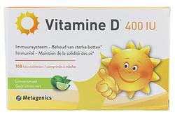 Foto van Metagenics vitamine d 400iu limoen kauwtabletten