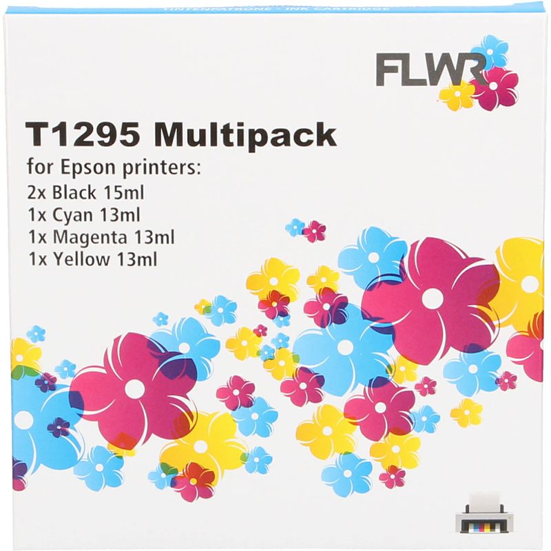 Foto van Flwr epson t1295 multipack zwart en kleur cartridge