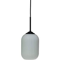 Foto van Dyberg larsen hanglamp riflet led 14 x 20 cm e27 glas 40w