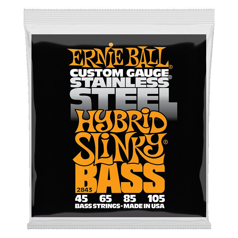 Foto van Ernie ball 2843 hybrid slinky bass snarenset