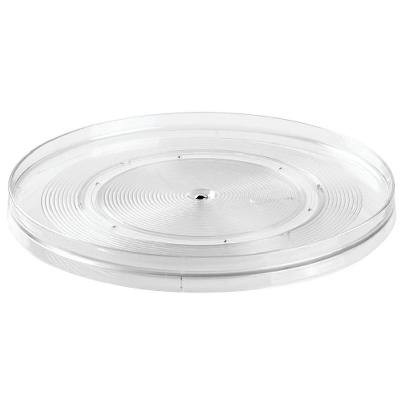 Foto van Idesign - lazy susan draaiplateau, 36.8 cm, kunststof, transparant - idesign linus