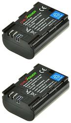 Foto van Chilipower lp-e6 accu voor canon - 1850mah - 2-pack