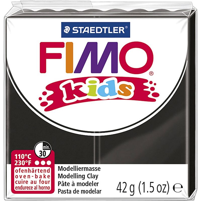 Foto van Staedtler fimo kids boetseerklei 42 gram zwart