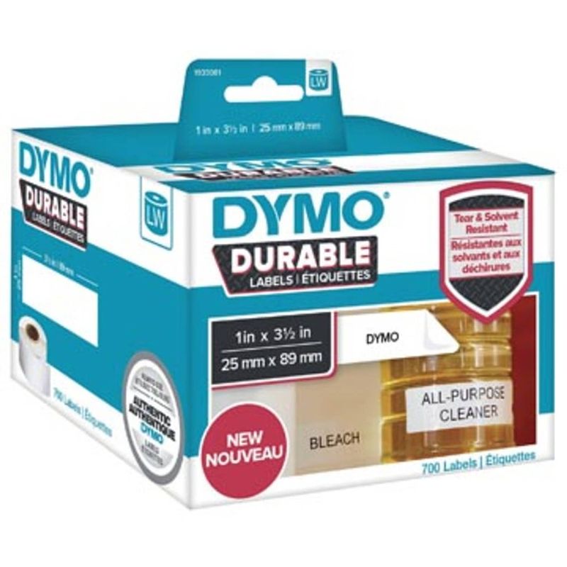 Foto van Dymo duurzame etiketten labelwriter ft 25 x 89 mm, 700 etiketten