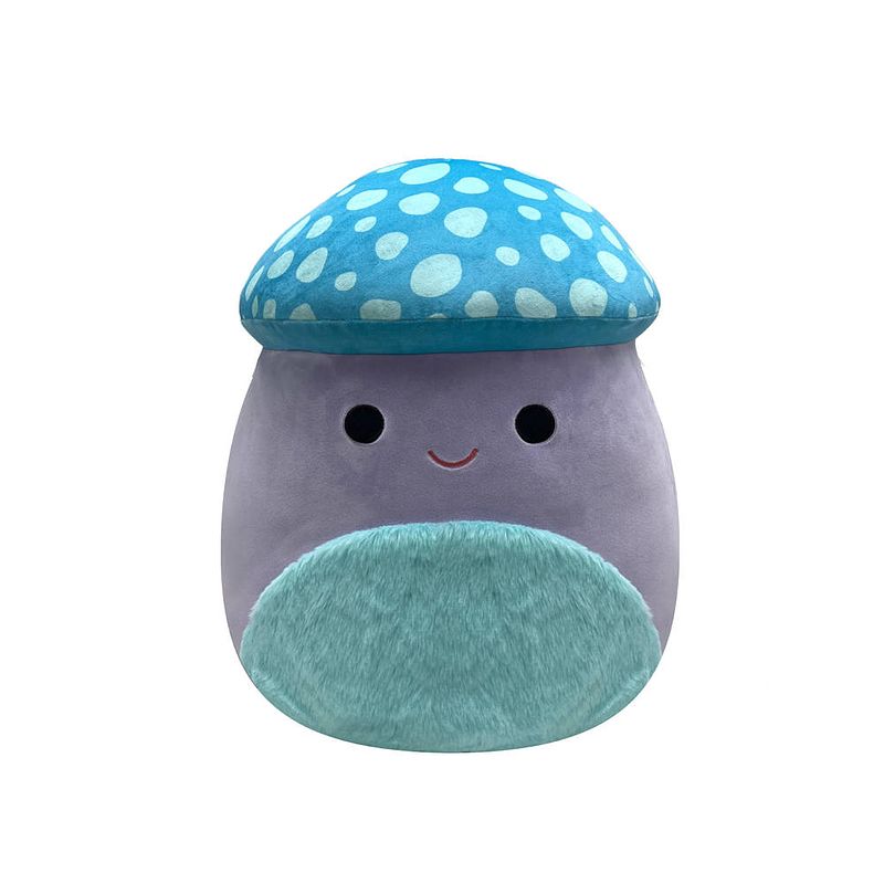 Foto van Squishmallows pluchen knuffel pyle de paarse en blauwe paddenstoel