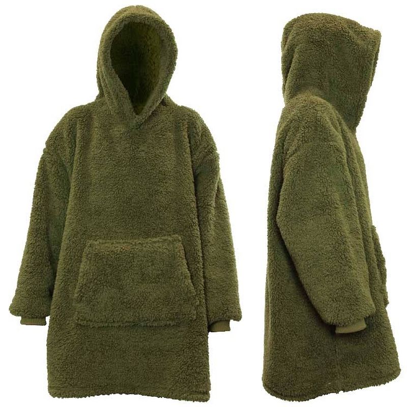 Foto van Unique living - hoodie teddy - 70x50cm - winter green