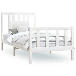 Foto van The living store houten bedframe - bedframes - 205.5 x 95.5 x 69.5 cm - massief grenenhout