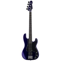 Foto van Esp ltd surveyor 's87 dark metallic purple elektrische basgitaar