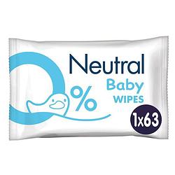 Foto van Neutral - baby billendoekjes - 63 stuks - 0% parfum