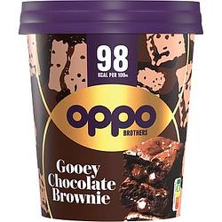 Foto van Oppo brothers gooey chocolate brownie ice cream 475ml bij jumbo