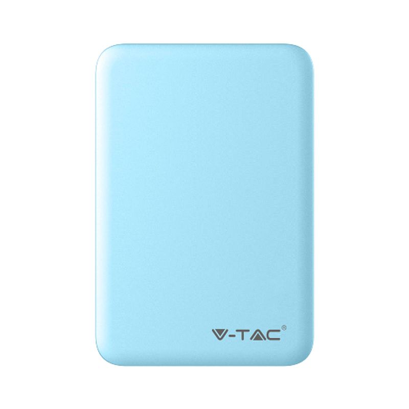 Foto van V-tac vt-3503 compacte powerbank - 5.000 mah - blauw