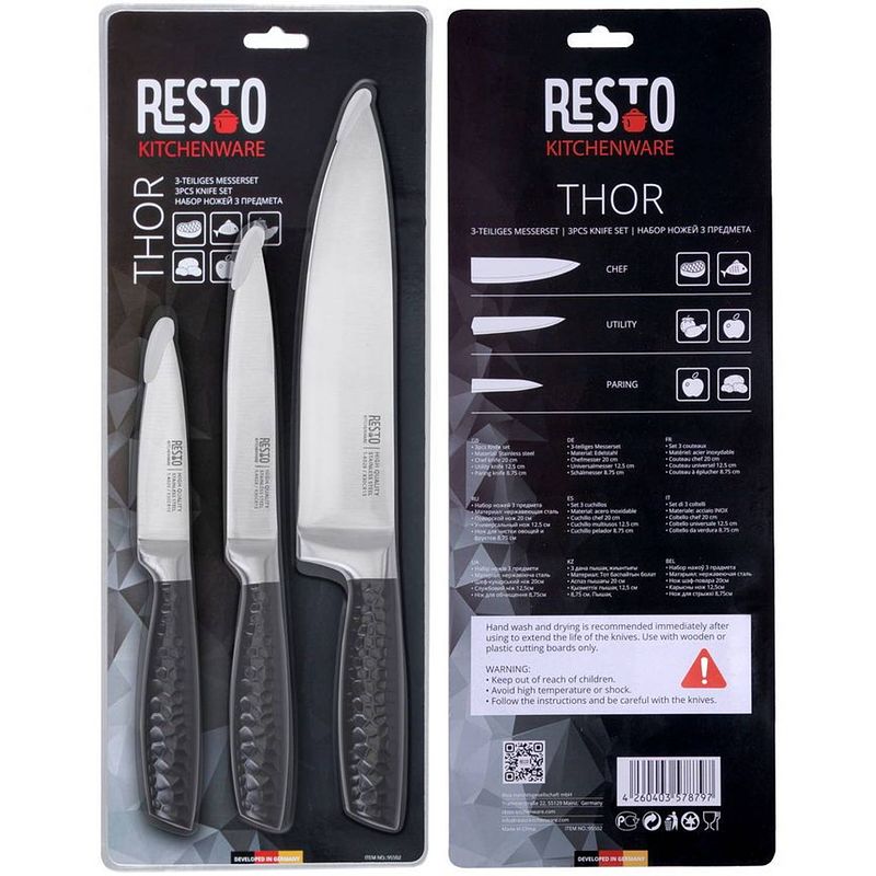 Foto van Resto kitchenware - thor - messenset - rvs