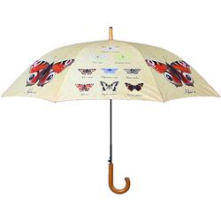 Foto van Esschert design paraplu vlinder 120 x 95 cm polyester beige