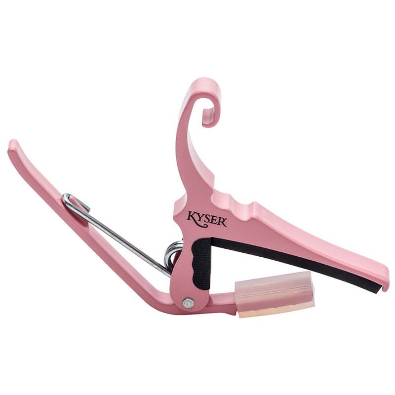 Foto van Kyser quick-change acoustic pink capo voor westerngitaar