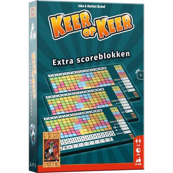 Foto van Spel keer op keer scoreblok 3 stuk level 1