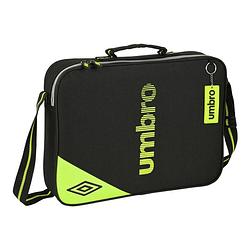 Foto van Schooltas umbro essentials zwart limoen (38 x 28 x 6 cm)