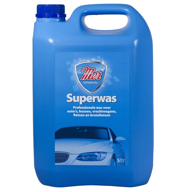 Foto van Mer autowax superwax 5 liter blauw