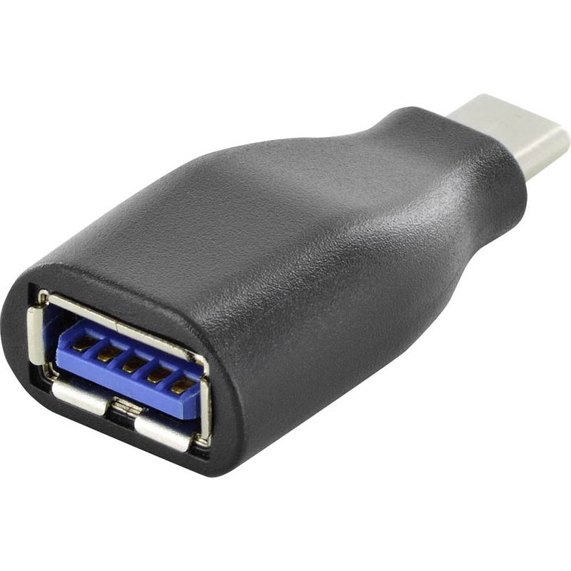 Foto van Ansmann usb 3.2 gen 1 (usb 3.0) adapter [1x usb-c stekker - 1x usb 3.2 gen 1 bus a (usb 3.0)] ak-300506-000-s