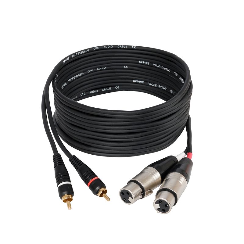 Foto van Devine va9015 2x xlr female - 2x rca male 1.5 m