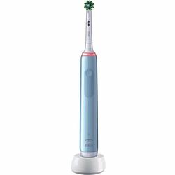 Foto van Oral-b elektrische tandenborstel pro 3 3000 blauw - 3 poetsstanden