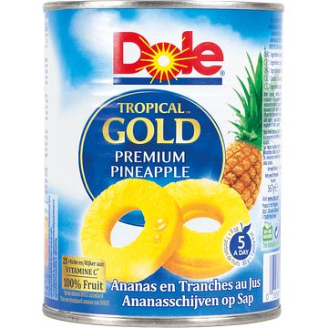 Foto van Dole tropical gold premium pineapple in pineapple juice 567g bij jumbo
