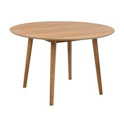 Foto van Nico - eettafel - rond 120cm - eiken.