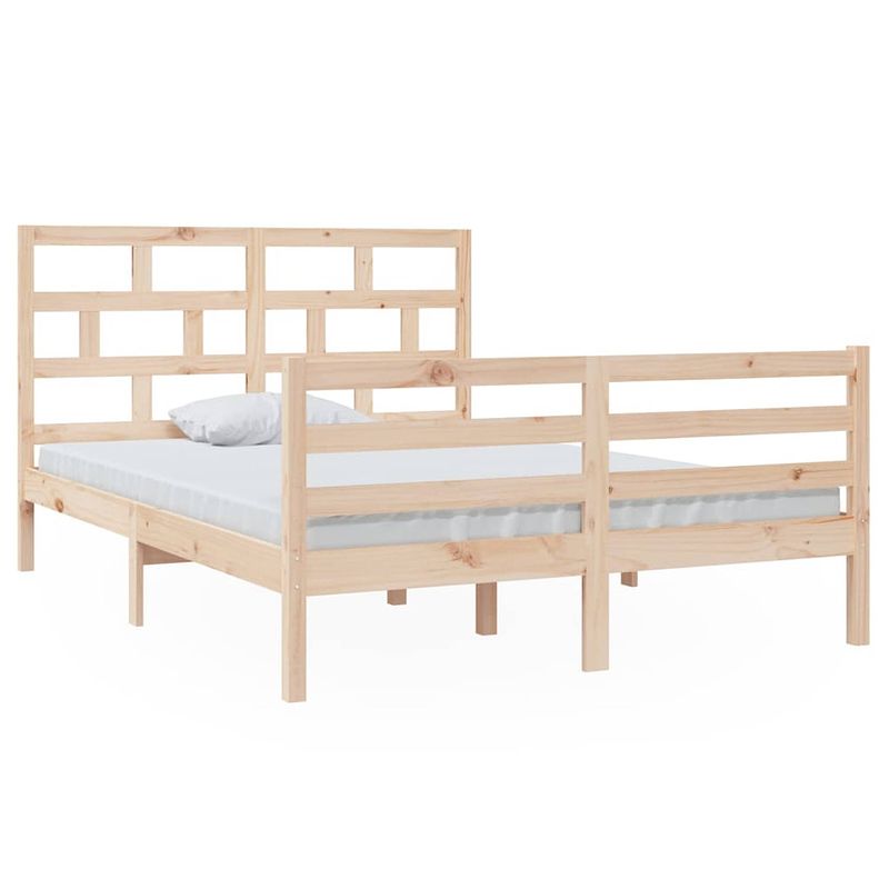 Foto van The living store bedframe massief grenenhout 140x200 cm - bed