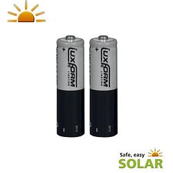 Foto van Luxform oplaadbare solar batterij aa 2stuks