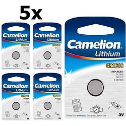 Foto van 5 stuks camelion cr1616 3v lithium knoopcelbatterij
