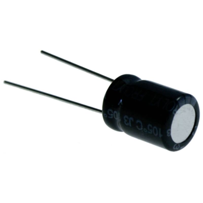 Foto van Frolyt e-km3235 elektrolytische condensator radiaal bedraad 5 mm 220 µf 40 v (ø x l) 10 mm x 21 mm 1 stuk(s)