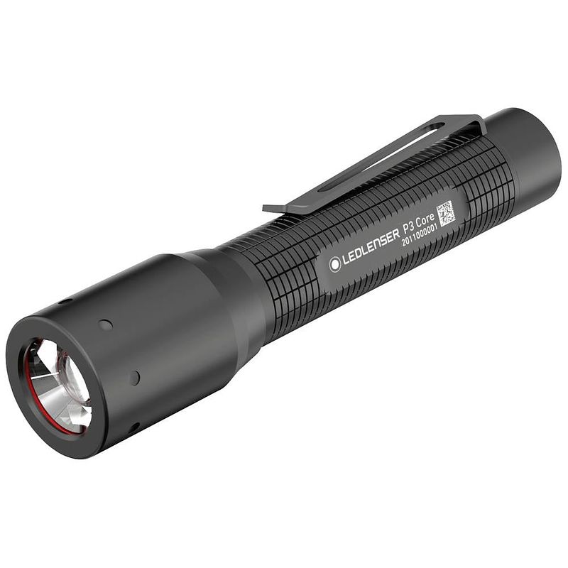 Foto van Ledlenser p3 core zaklamp werkt op batterijen led met riemclip 90 lm 6 h 42 g