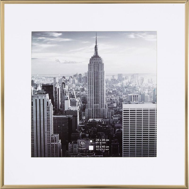 Foto van Henzo fotolijst - manhattan - fotomaat 40x40 cm - goud