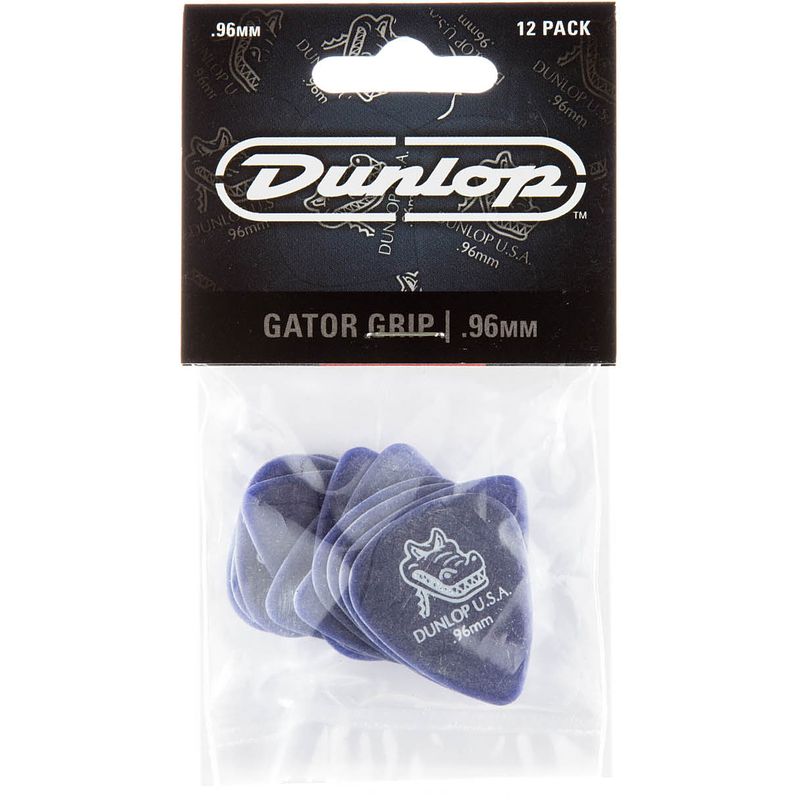 Foto van Dunlop gator grip donkerviolet plectrums 0.96mm (12 stuks)