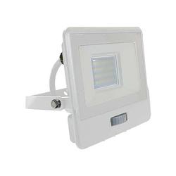 Foto van V-tac vt-128s-1 led schijnwerper met sensor - 20 w - 1510 lm - 3000k -