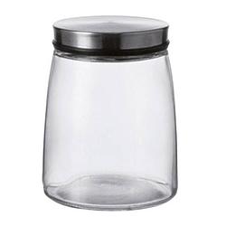 Foto van Montana voorraadpot content 1 liter glas/rvs transparant