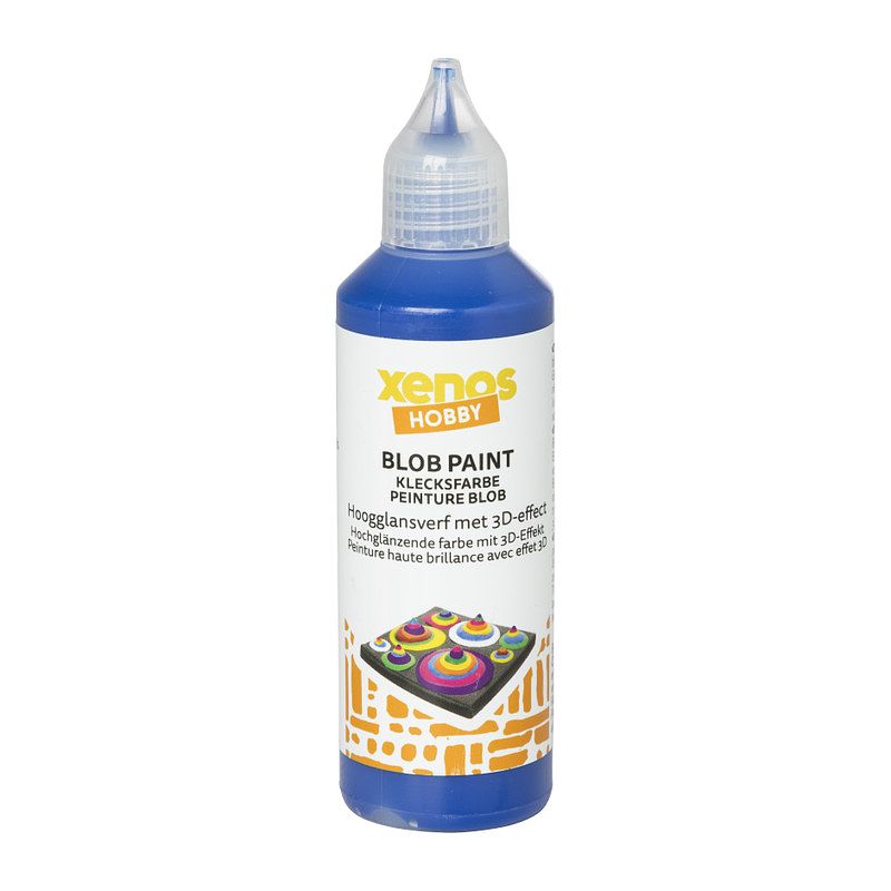 Foto van Blob verf - blauw - 80 ml