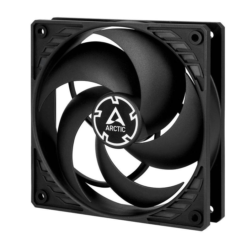 Foto van Arctic p12 pwm pst co pc-ventilator zwart (b x h x d) 120 x 25 x 120 mm